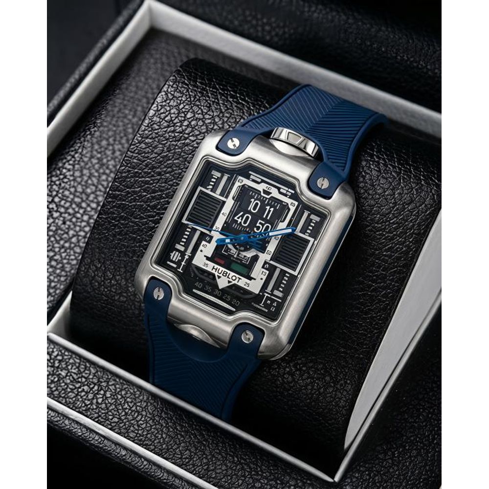 Hublot MP-10 Tourbillon Blue Silver Dial