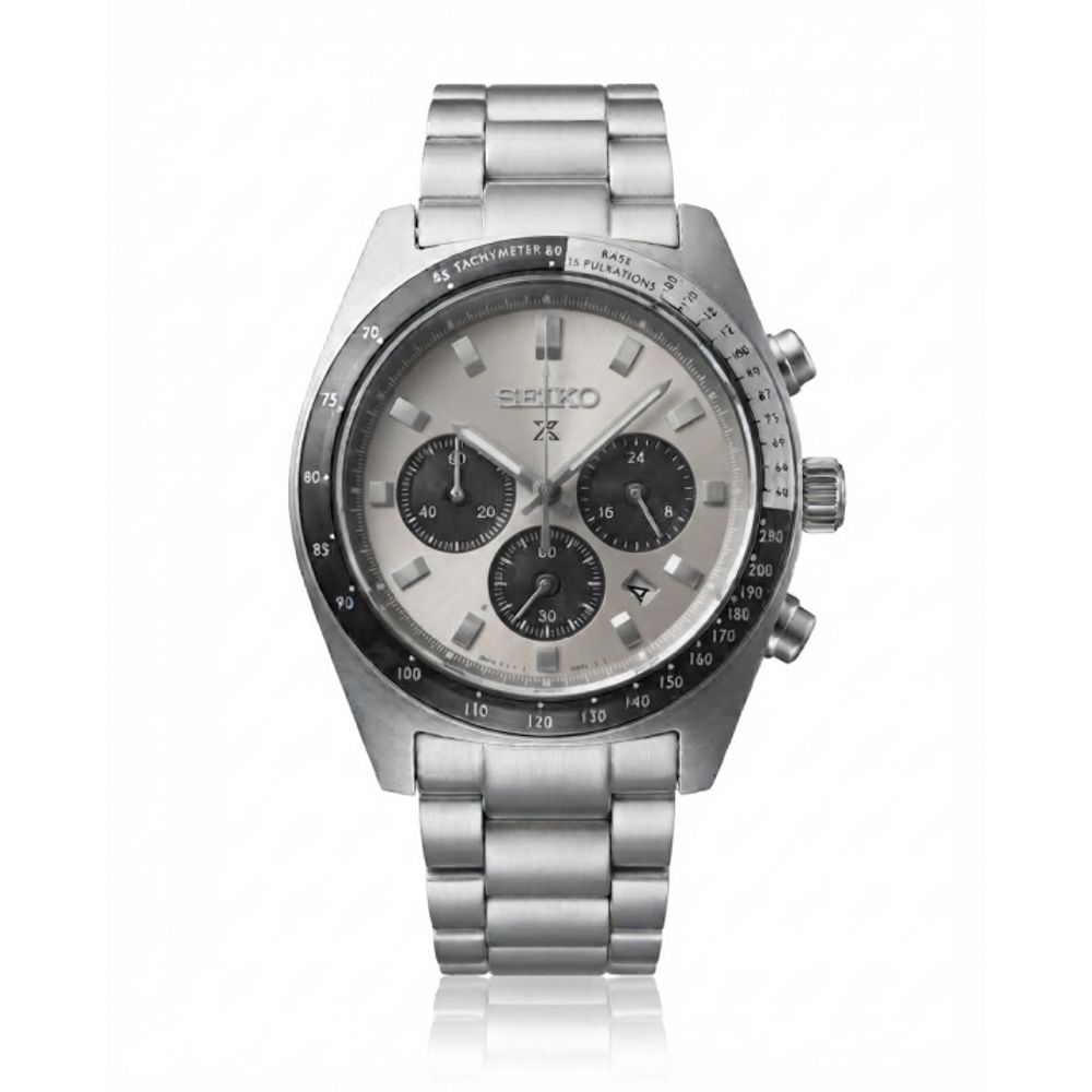 Seiko Prospex Speedtime Chronograph Silver Grey Dial