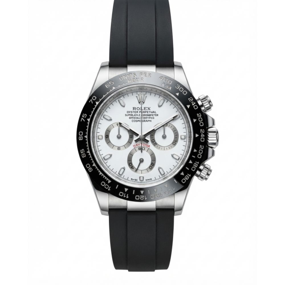 Rolee_x Daytona Oysterflex Perpetual Black White Dial