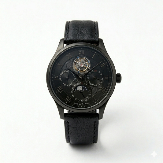 Skeleton Multi-Function Watch – All Black