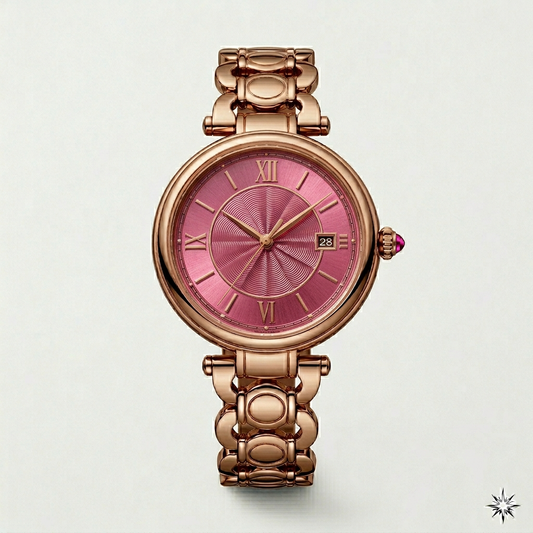 Rose Gold Blush Dial Bracelet Watch