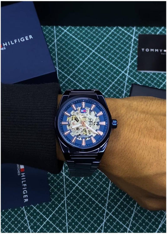 Tommy Hilfiger Skeleton Automatic Blue