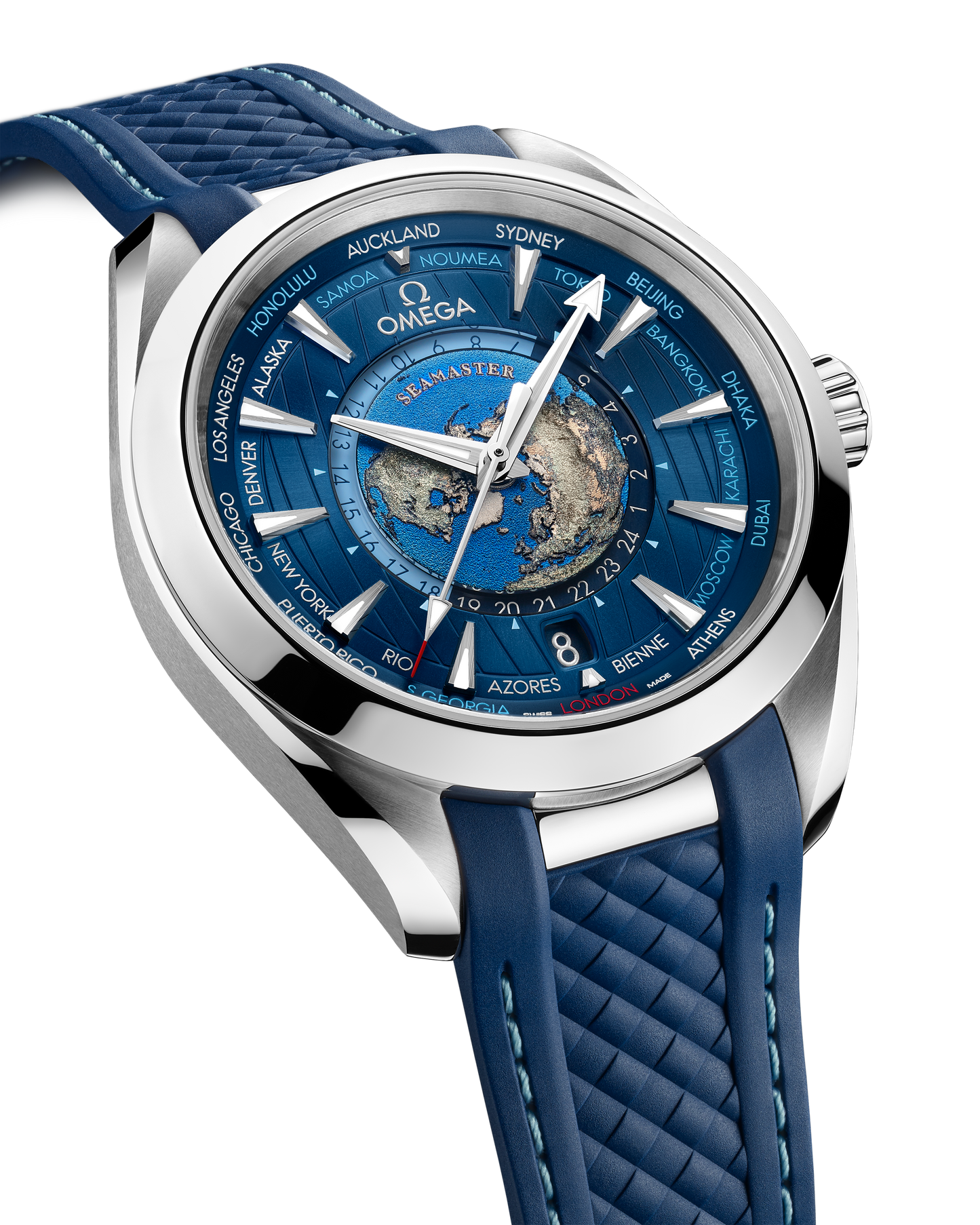 Deep Ocean Blue Chronograph Watch Quality Gauranteed UN