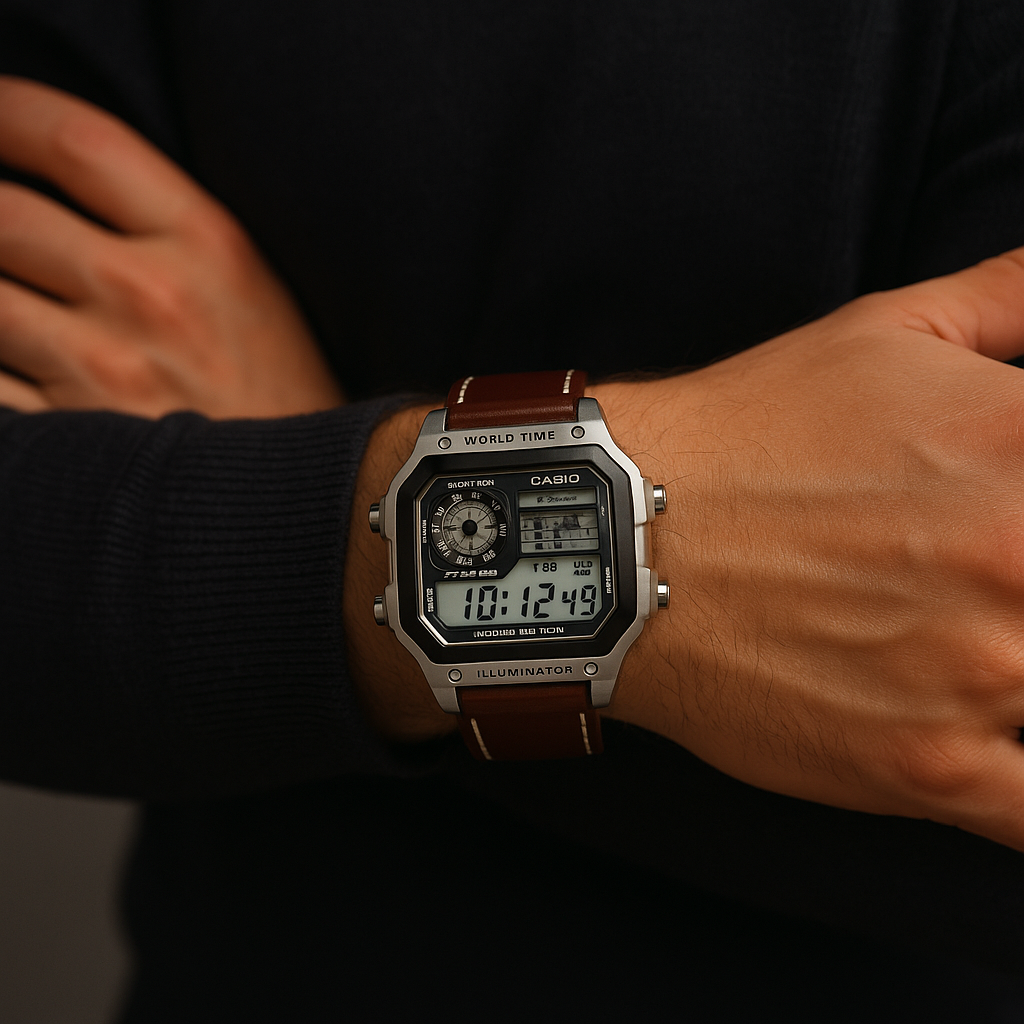 CASIO AE 1200 LEATHER