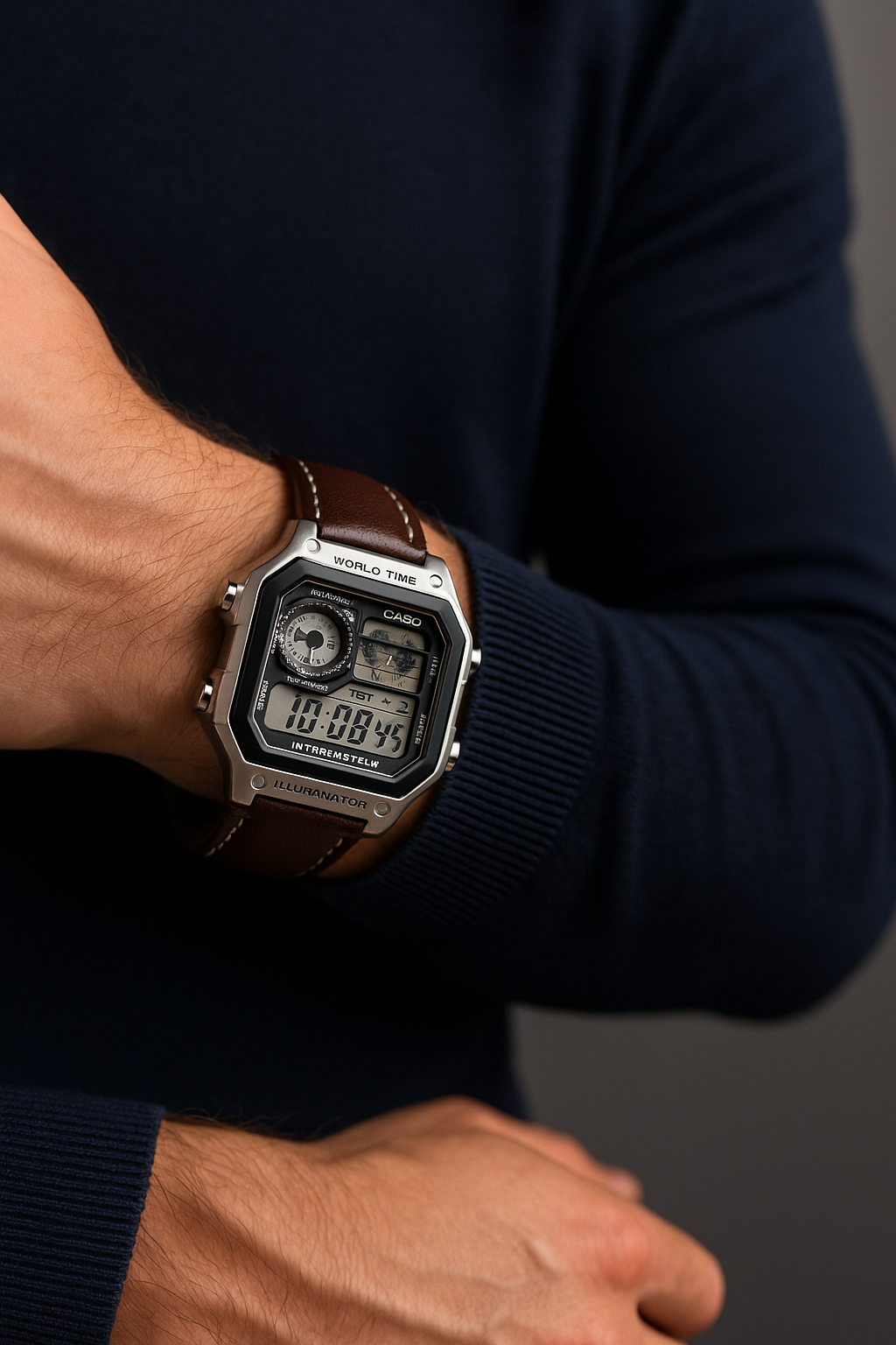 CASIO AE 1200 LEATHER