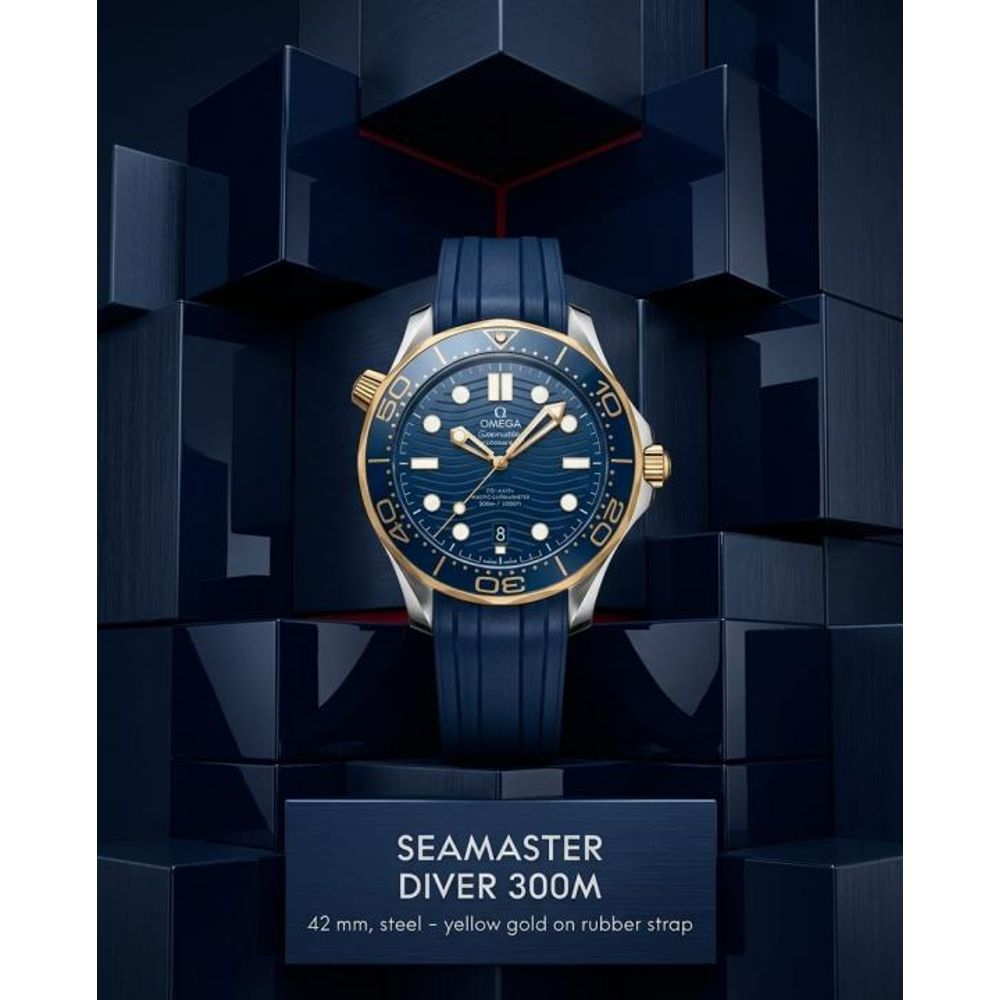 Omegg_a Seamaster Diver 300M Automatic Blue-Gold-Blue
