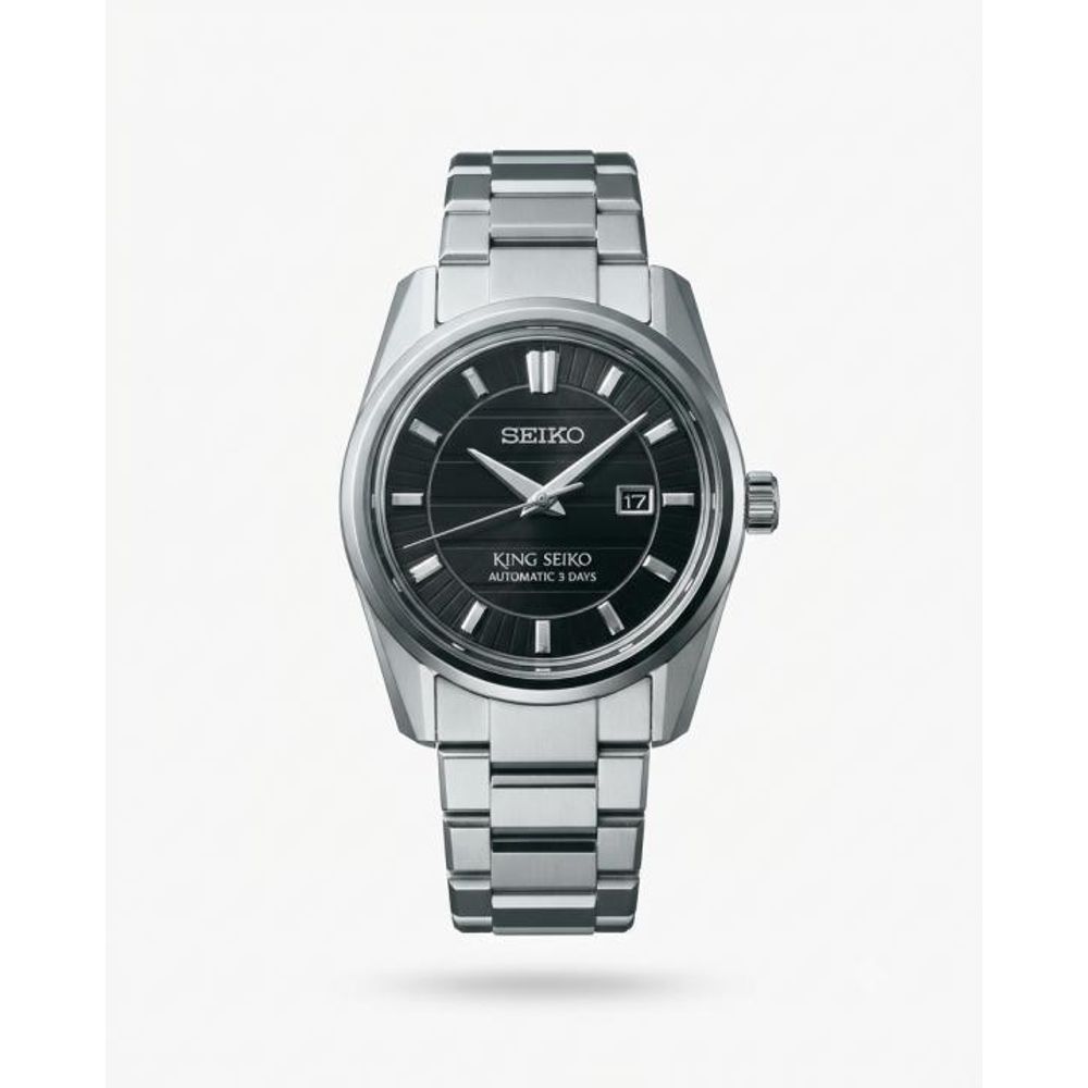 King Seiko Vanac Quartz Silver Black Dial