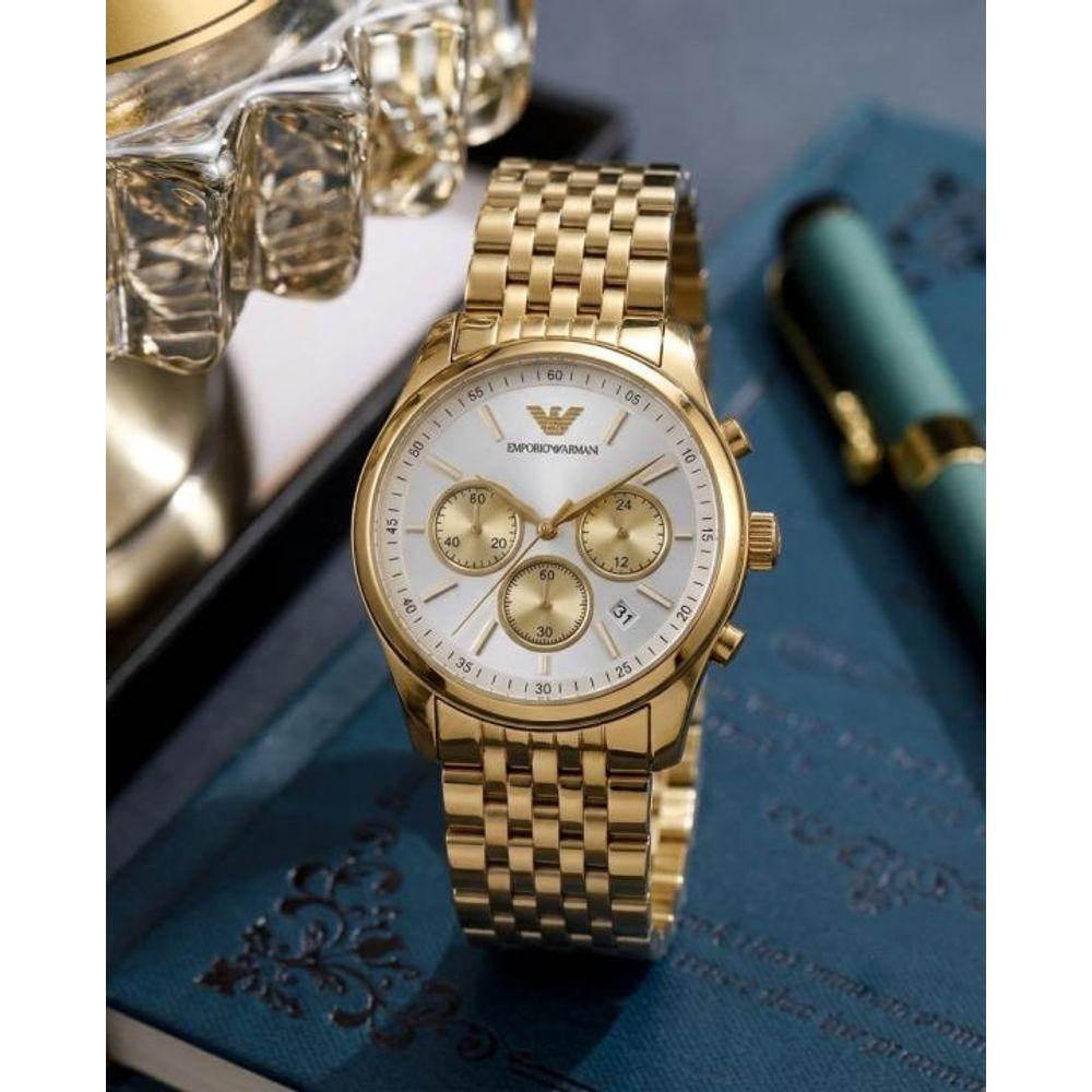 Emporio Armaan_i AR11581 Chronograph Gold-White