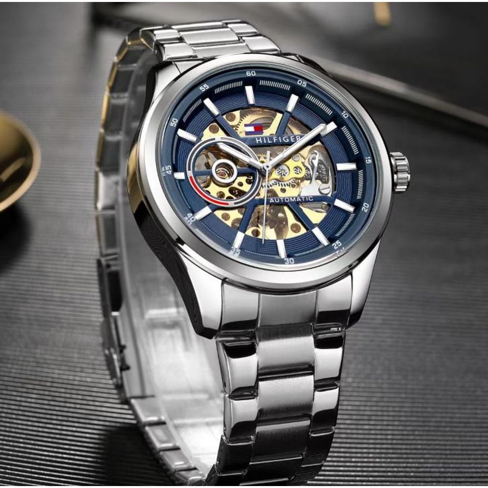 Tommmy Hilfige_r Automatic Silver-Blue