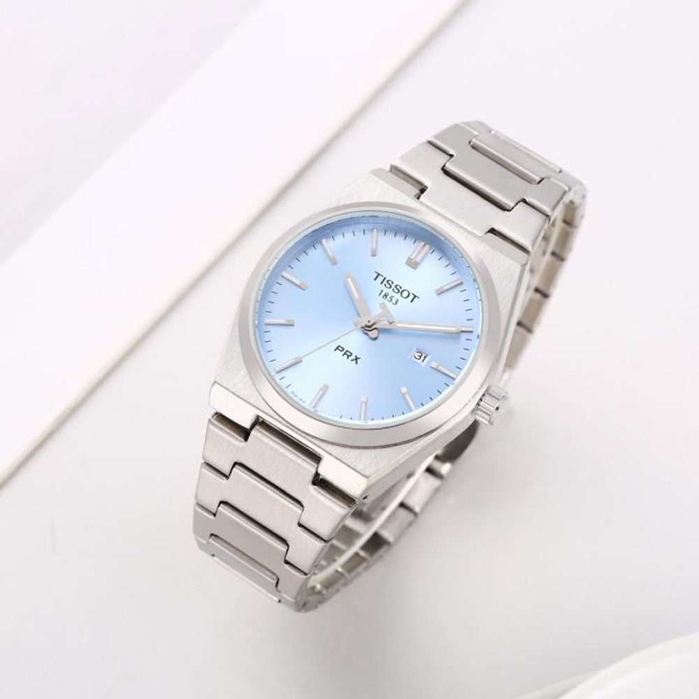 Tissoo_t 1853 Prx Silver-Sky-Blue Plain