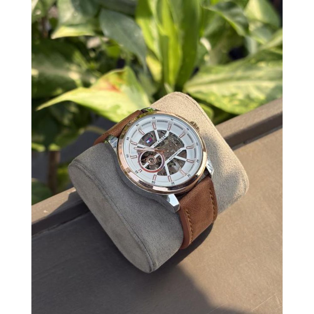 Tommmy Hilfige_r Automatic Leather LightBrown-Copper-White