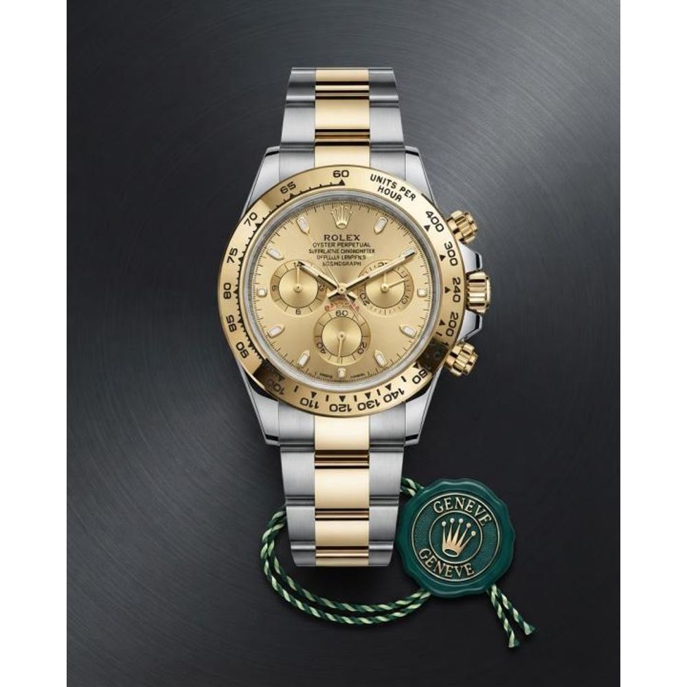 Rollex Daytona Oyster Perpetual Two Tone Gold To Gold Dial