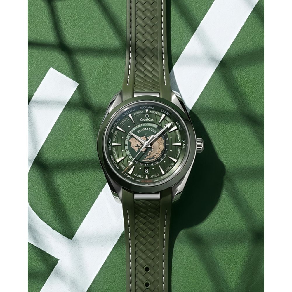 Omegha Seamaster Aqua Terra 150M Quartz World Map