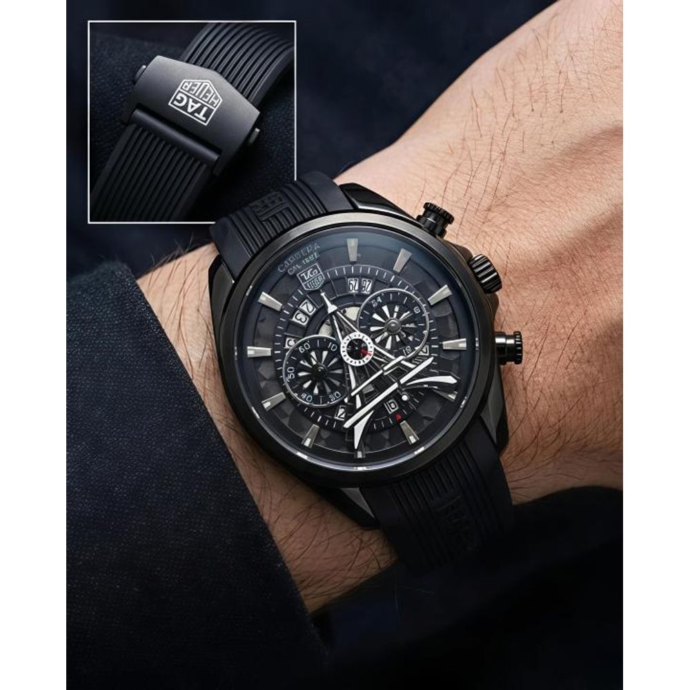 Tag Heuee_r Carrera Paris EiffelTower Black