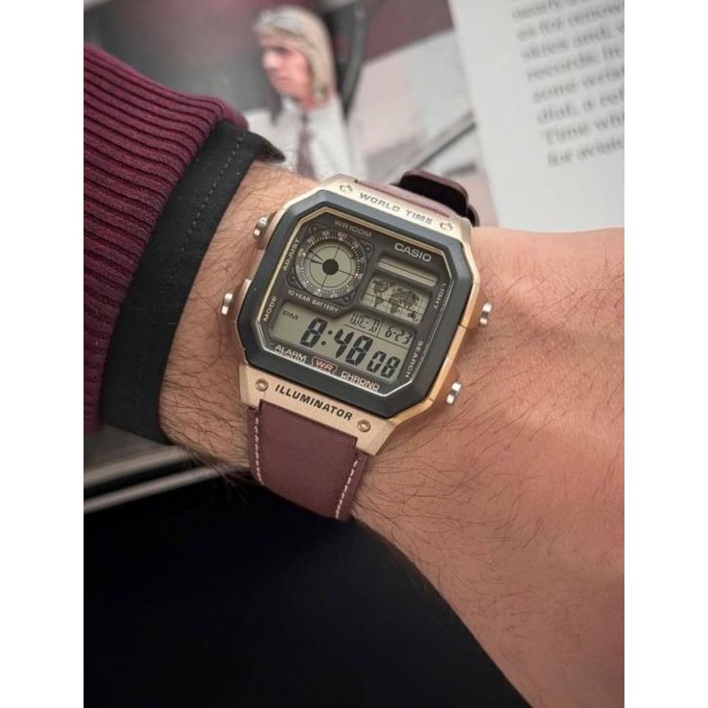 Casio AE 1200 Illuminator Brown J1234