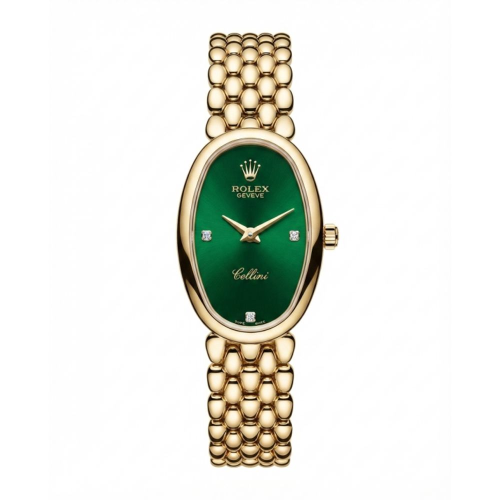 Rolee_x Cellini Gold Green Dial