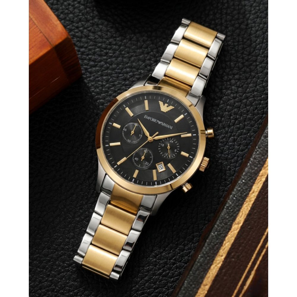 Emporio Armaan_i Classic 2Ton-Gold-Black