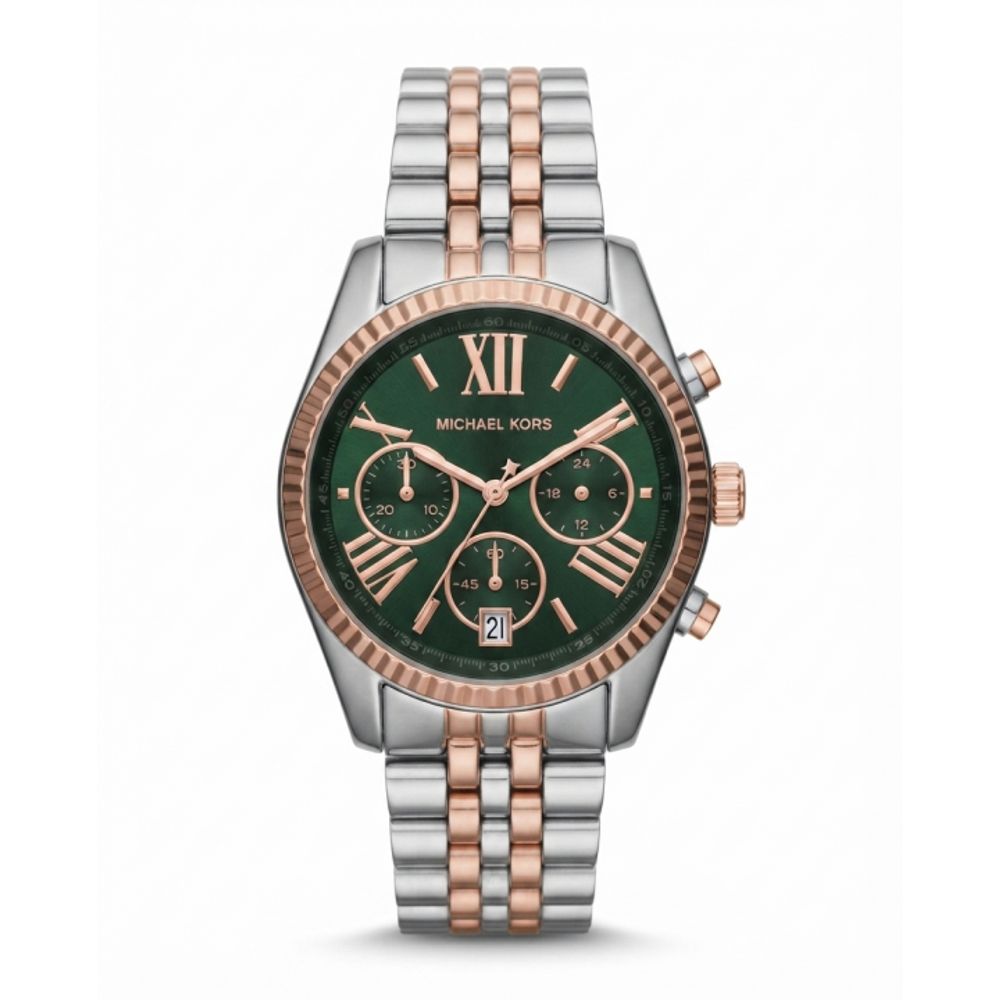 Michea_l kors Lexington Mk8602 Two Tone Green Dial