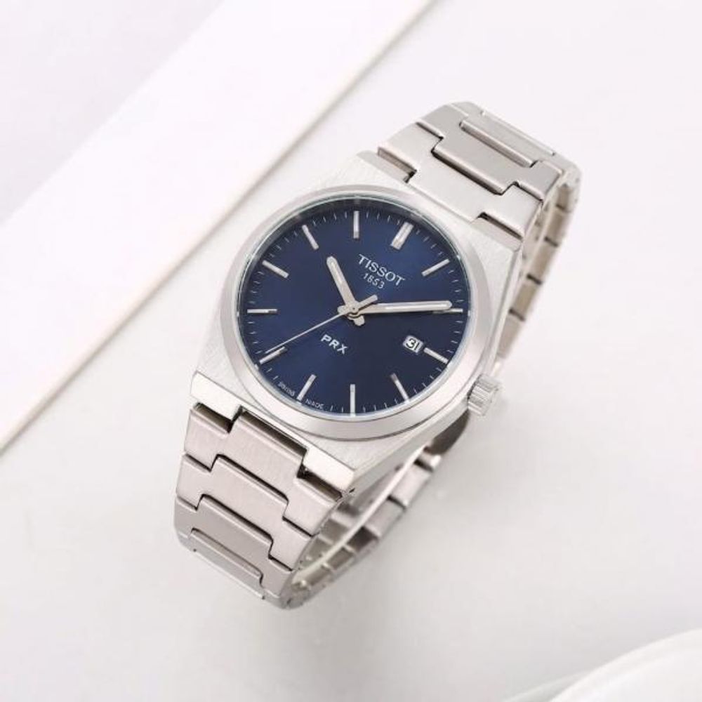 Tissoo_t 1853 Prx Silver-Blue Plain