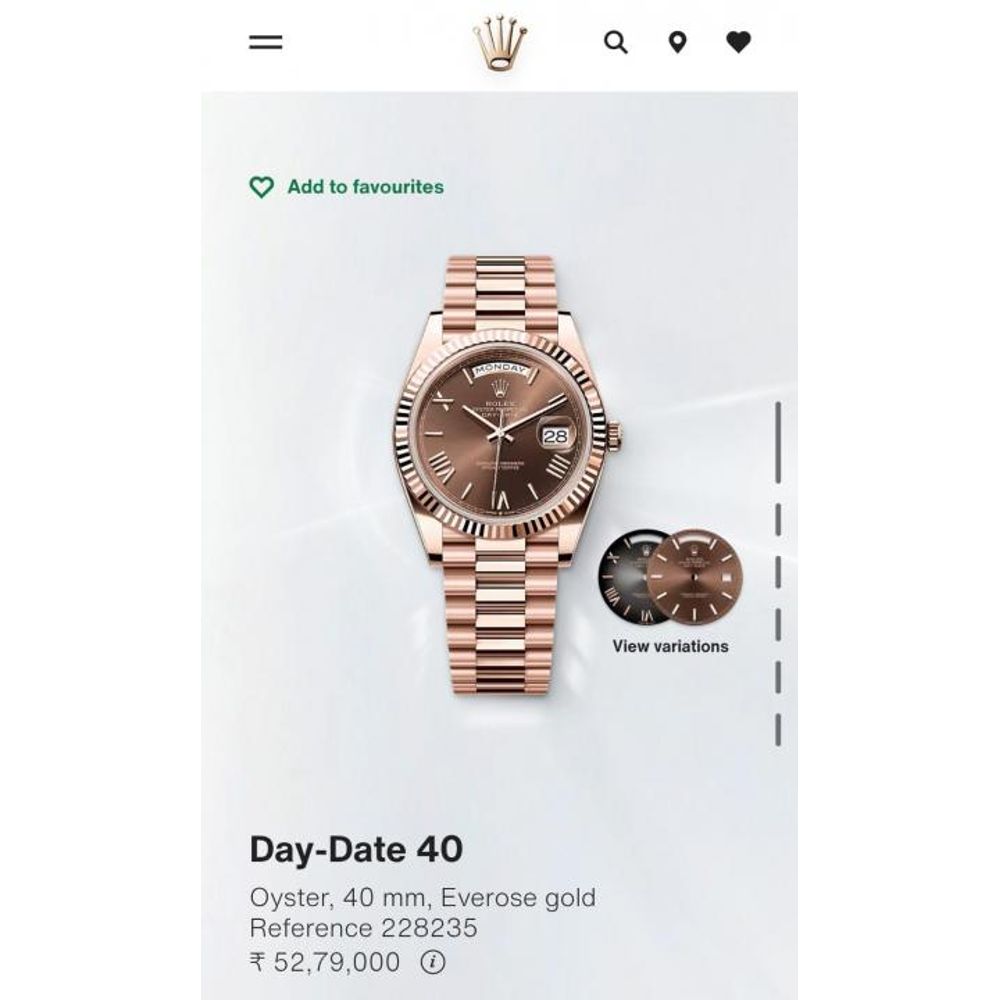 Rolee_x Oyster Perpetual Day Date 40 Battery Copper Brown