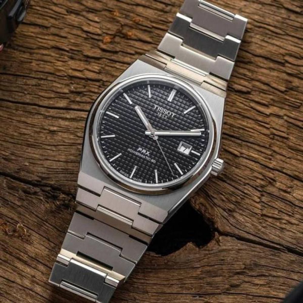 Tissoo_t 1853 Prx Automatic Top Quality Silver-Black
