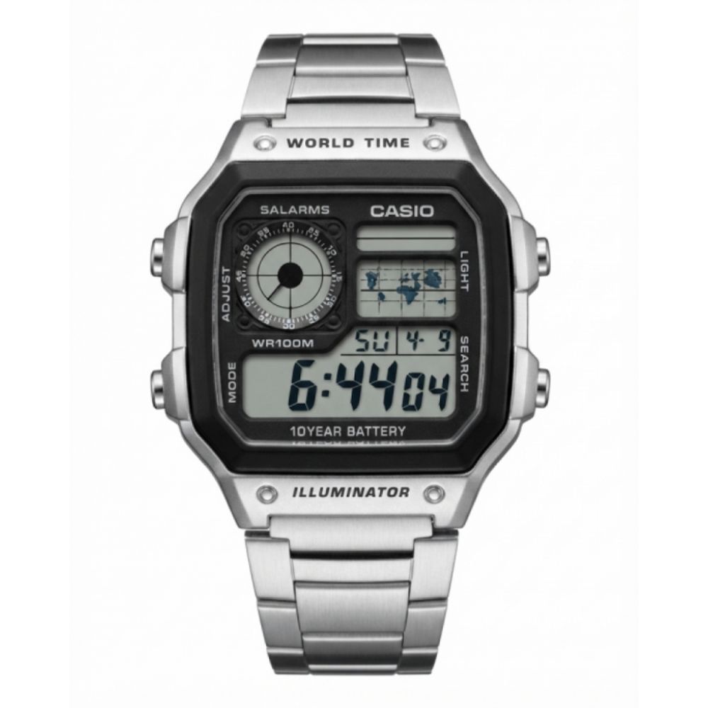Casio AE-1200 Illuminato.r Silver Chain