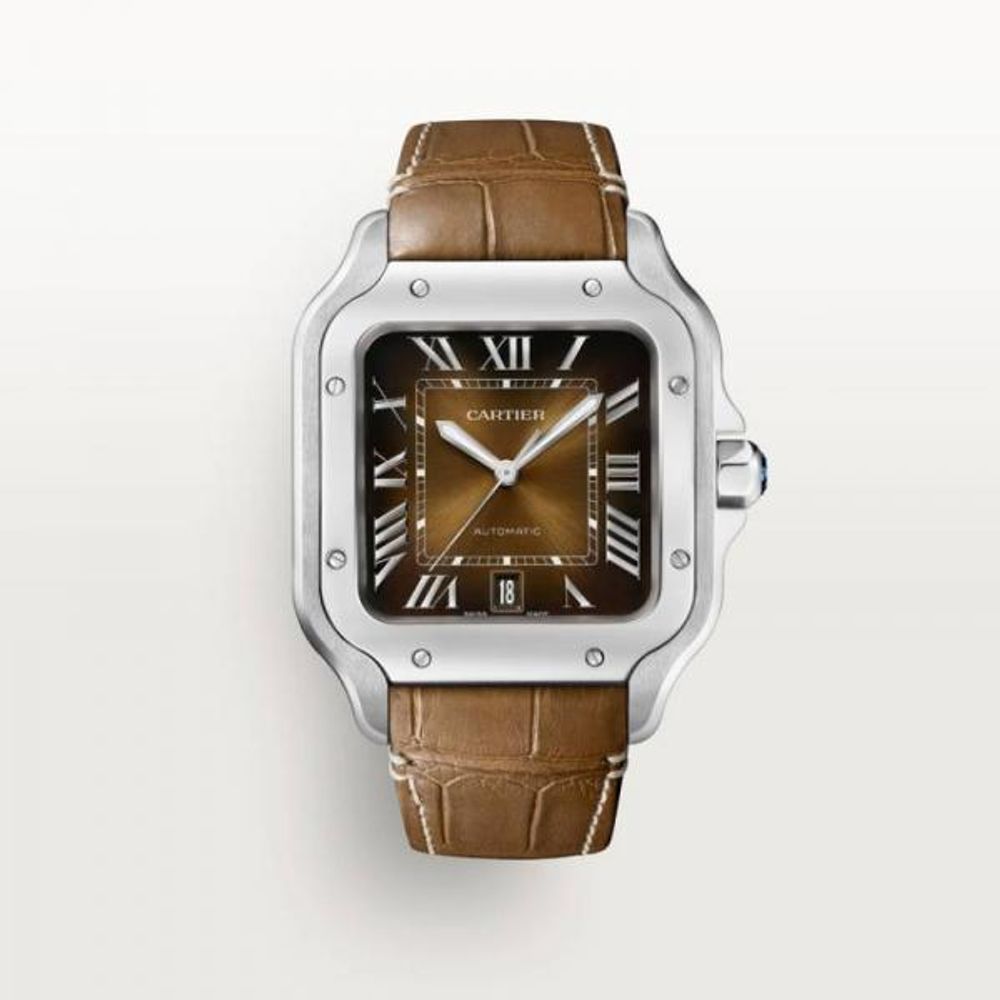 Cartiie_r Santos Automatic brown Roman ank