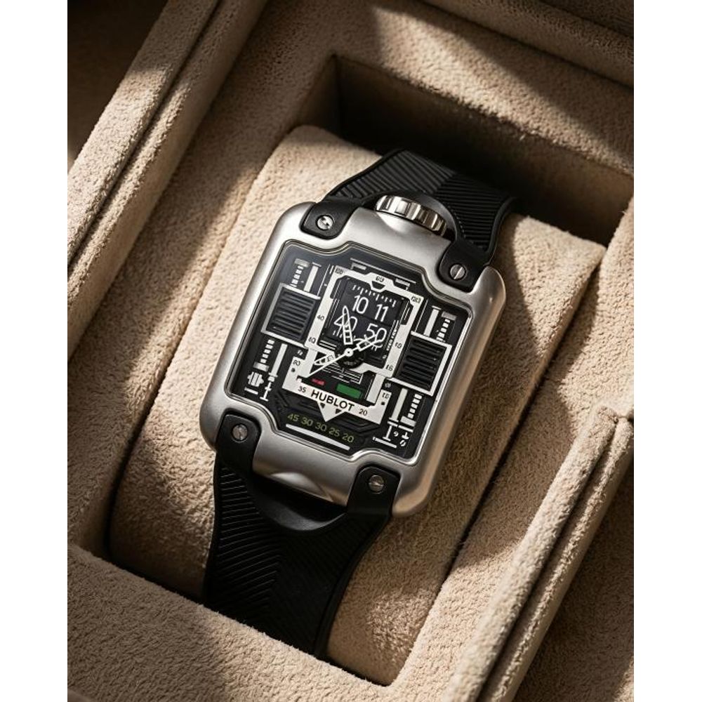 Hublot MP-10 Tourbillon Silver Black Dial