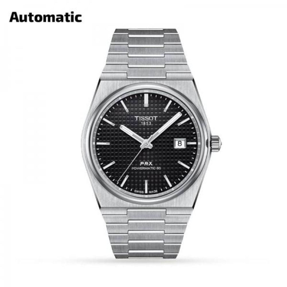 Tissoo_t 1853 Prx Automatic Top Quality Silver-Black