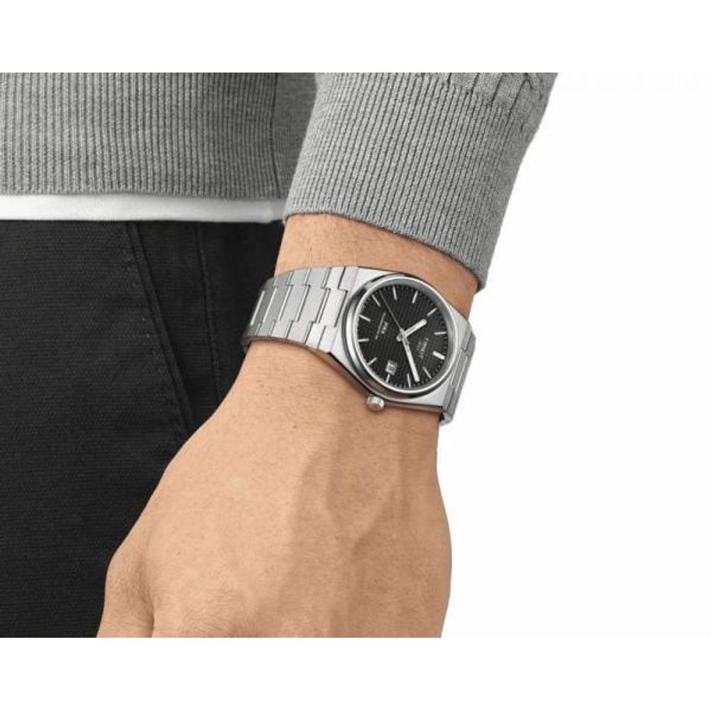 Tissoo_t 1853 Prx Automatic Top Quality Silver-Black