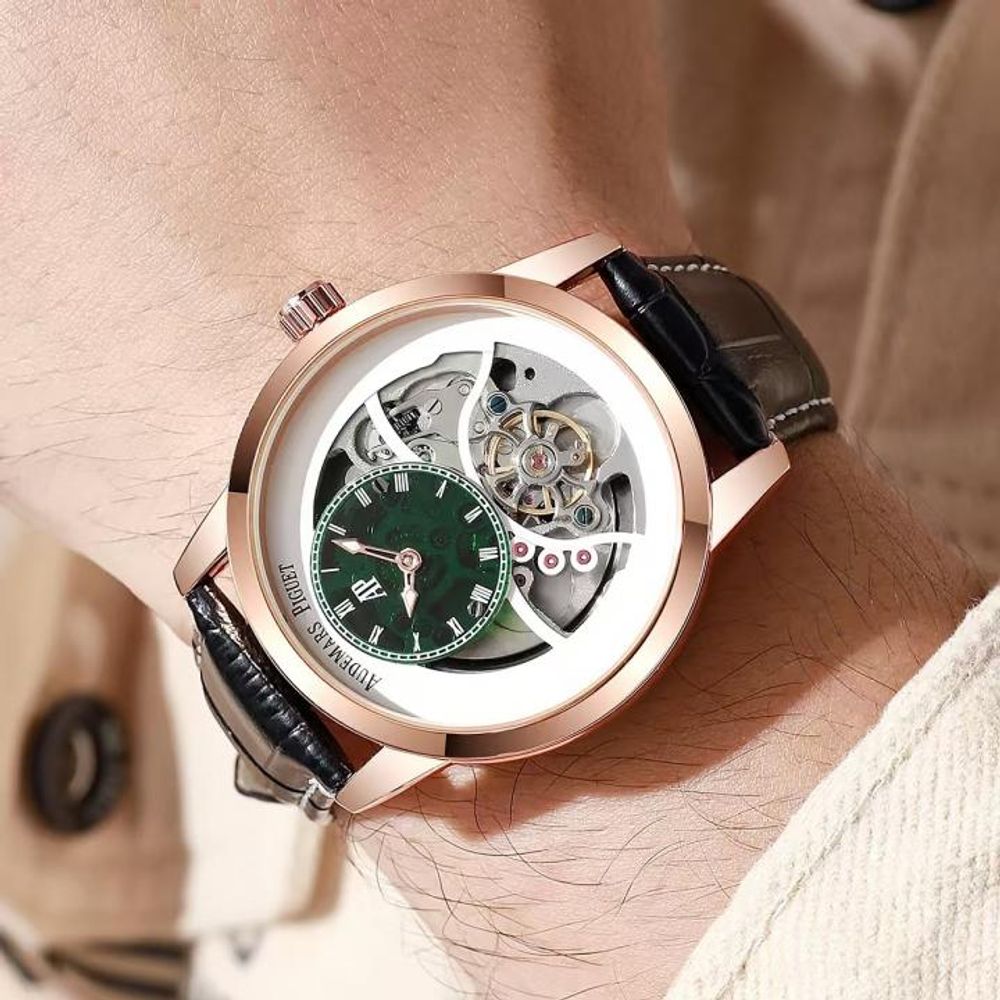 Audemar piguet skeleton Automatic black copper green