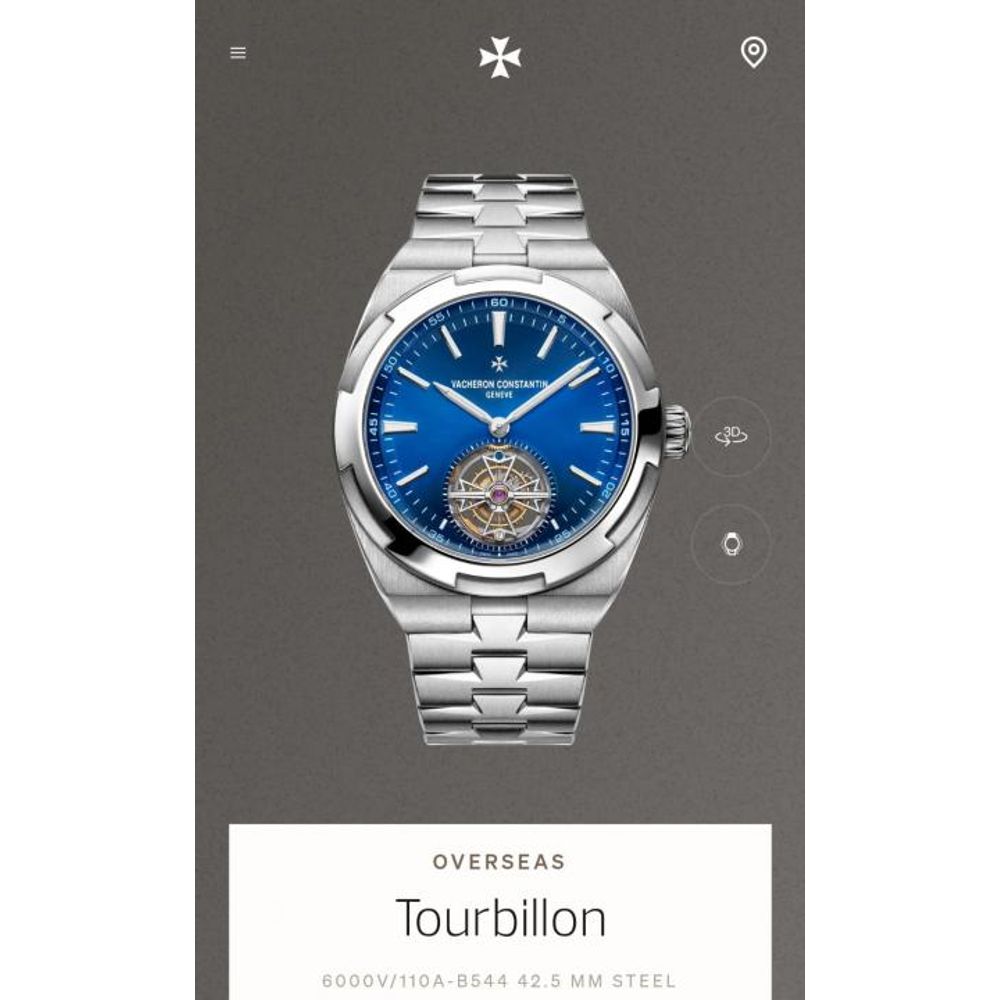 Vachero_on Constantin Overseas Tourbillon silver blue