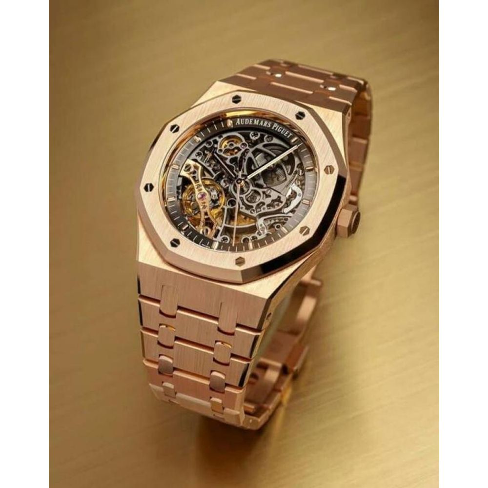 Audemaars piguee_t Royal Oak Skeleton Automatic Copper Black