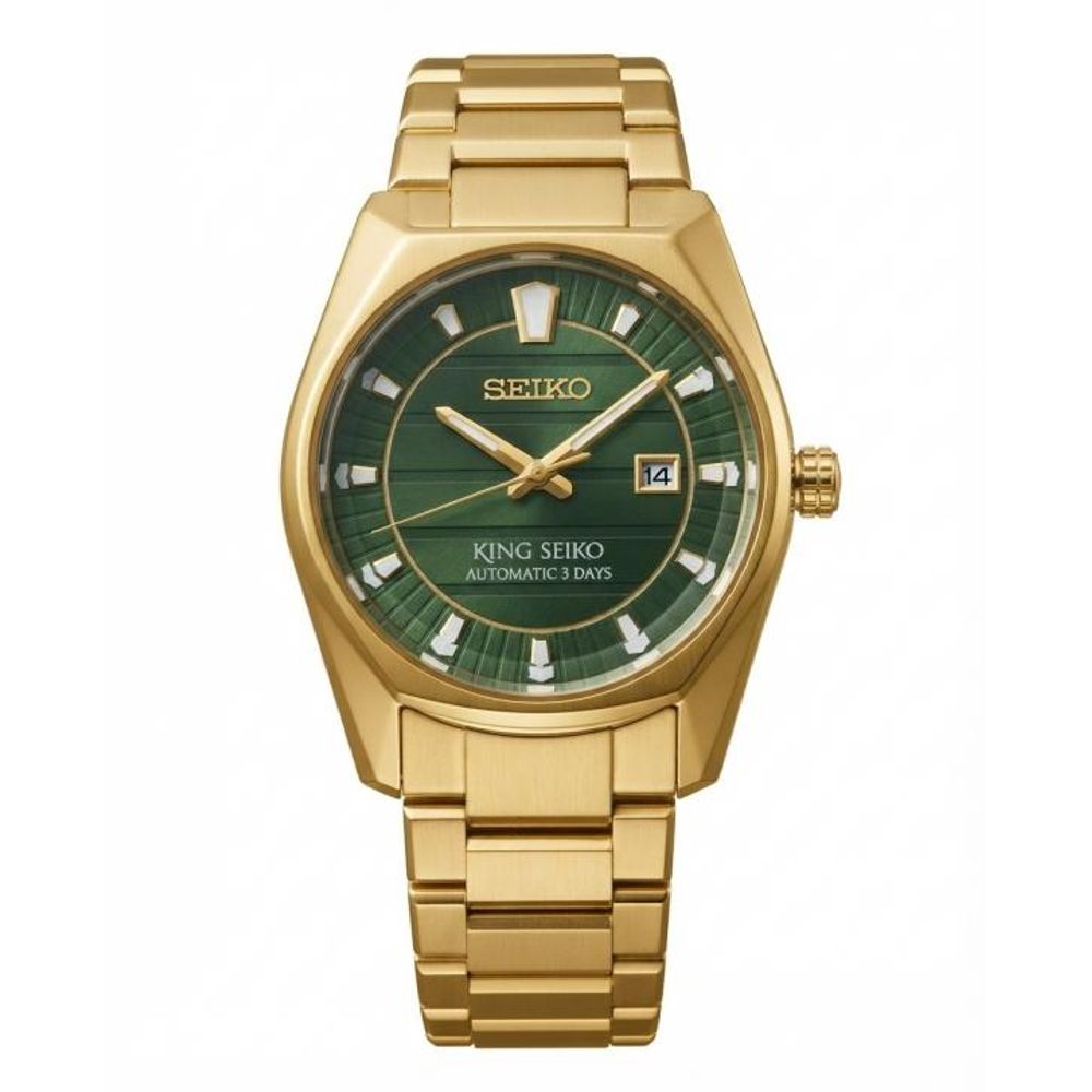 King Seiko Vanac Quartz Gold Green Dial