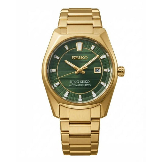 King Seiko Vanac Quartz Gold Green Dial