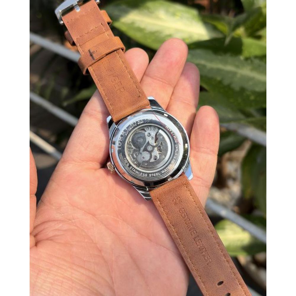 Tommmy Hilfige_r Automatic Leather LightBrown-Copper-White