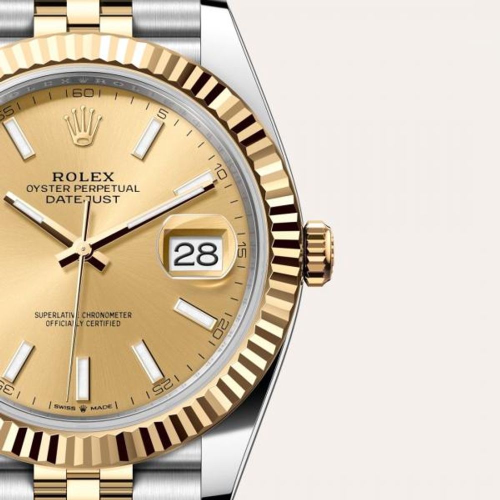 Rolee_x Oyster Perpetual Date Just 2Ton Gold Yellow