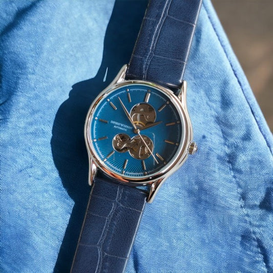 Emporio Arma_i Station Blue Silver Automatic