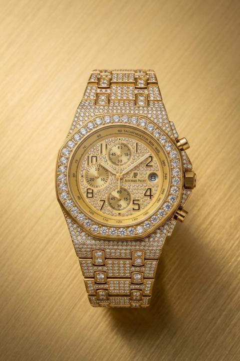 Audemars Piguee_t royal Oak TachyMeter Iced Out