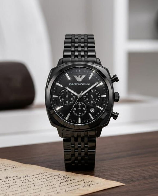 Emporio Armaan_i Antonio Chronograph Full Black