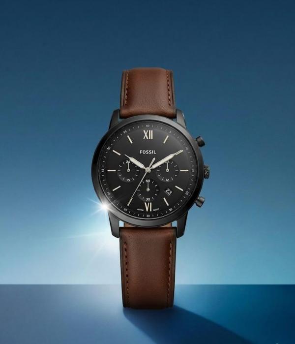 Fossii_lNeutro Chronograph DarkBrown Black