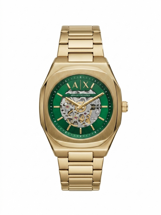 Armann_i Exchange Ax2418 Hampton Automatic gold green