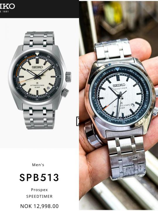 Seiko Prospex Speedtimer Con Temporizador  Silver-Grey