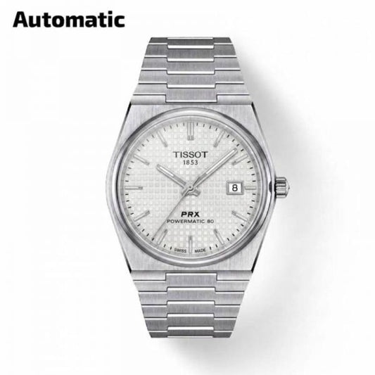 Tissoo_t 1853 Prx Automatic Top Quality silver white