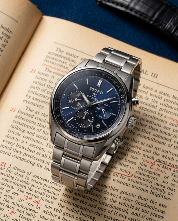 Seiko Prospex Chronograph Silver-Blue