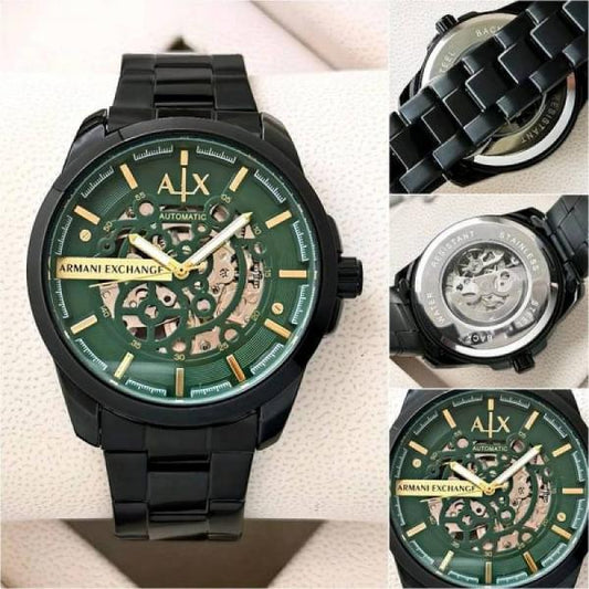Armaan_i Exchange Ax2418 Hampton Automatic full black and green
