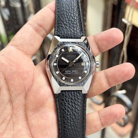 Seiko King Vanac Automatic black brown