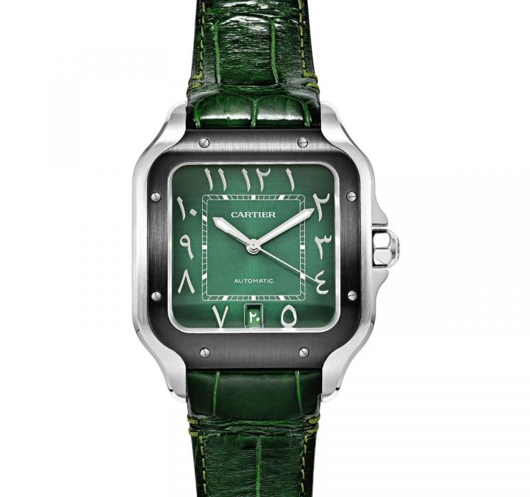 Cartiie_r Santos Automatic full green arabic