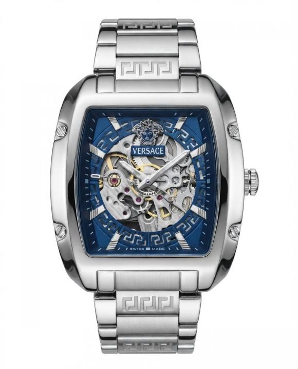 Versace_e Dominus Sktl Men  Automatic Silver Blue Dial