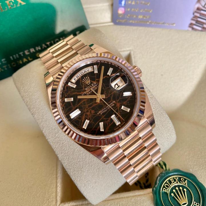 Rolee_x Oyster Perpetual Day Date 40 Battery Copper-Brown